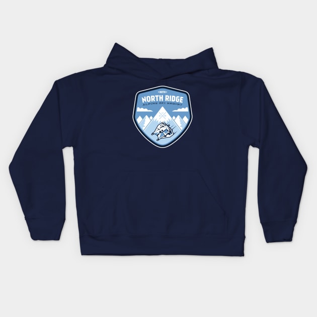 North Ridge Ski Resort Kids Hoodie by Stationjack